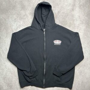 Ron Jon Surf Shop Hoodie Men 2XL Zip Up Sweatshirt Clearwater Beach Black